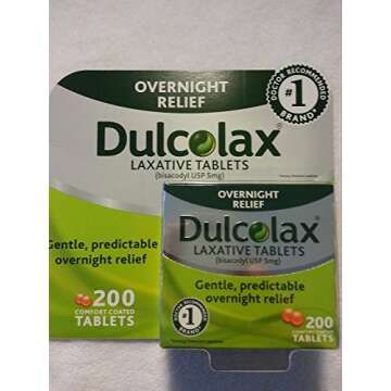 Dulcolax Laxative - 5 mg - 200 Comfort Coated Tablets