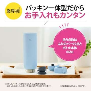 Zojirushi SM-WS36-WM Stainless Steel Mug, 12-Ounce, Matte White - The Perfect Travel Companion