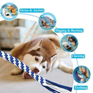 Durable ASOCEA Dog Rope Toys for Fun & Health
