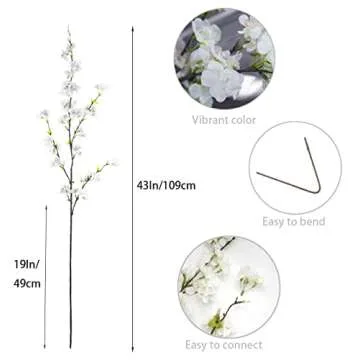 Kainonnan Cherry Blossom Flowers for Home Wedding Decor