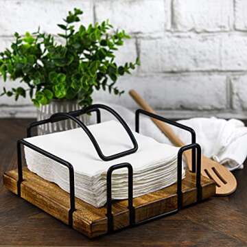 Stylish Tribello Farmhouse Napkin Holder for Your Table