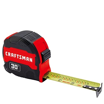 Durable CRAFTSMAN 30-ft Tape Measure with Easy-Read Fractions