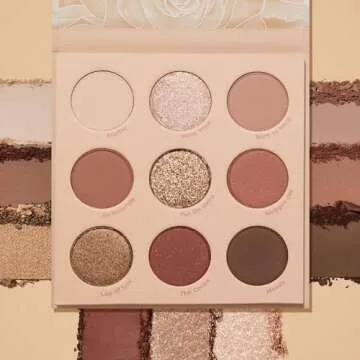 ColourPop Nude Mood Shadow Palette - 9-Pan High-Pigment Makeup in Warm Neutrals