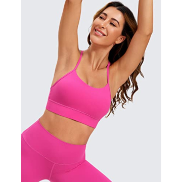 CRZ YOGA Womens Y-Back Sports Bra for Yoga and Gym