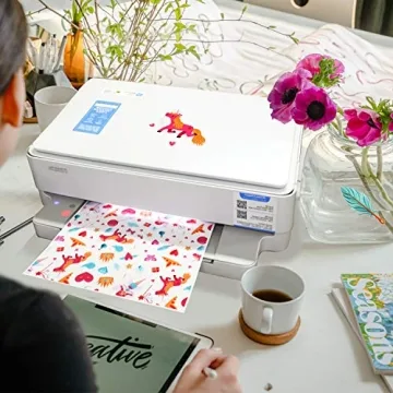 Gwybkq Clear Vinyl Sticker Paper 50 Sheets for Inkjet