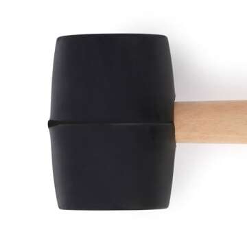 Coleman Rubber Mallet with Tent Peg Remover Hook, Double-Sided Mallet Head Made of High-Impact Rubber, Great for Camping, Tailgating, Carpentry, Metalwork, & More