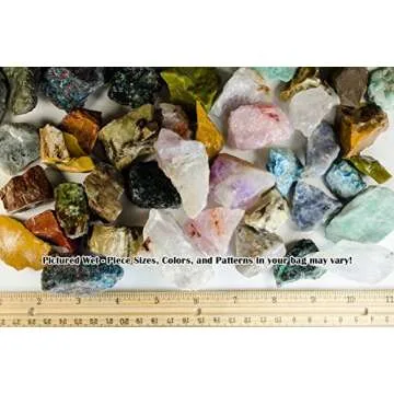 Fantasia Materials: 3 Pounds (Best Value) Bulk Rough Madagascar Stone Mix - Raw Natural Crystals & Rocks for Cabbing, Cutting, Lapidary, Tumbling, Polishing, Wire Wrapping, Wicca & Reiki