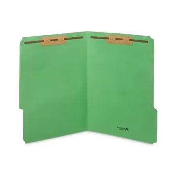 50 Assorted Color Fastener File Folders for Easy Organization