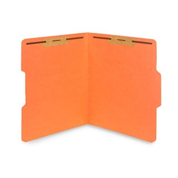 50 Assorted Color Fastener File Folders for Easy Organization