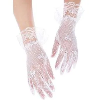 Elegant Lace Gloves for Brides and Summer Events