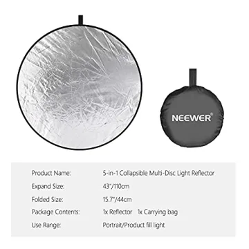 NEEWER 43 Inch 5-in-1 Reflector Diffuser