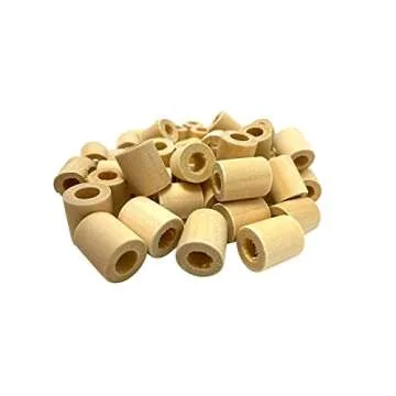 Bonka Bird Toys Wood Tubes 50 Pack for Happy Birds