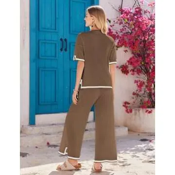 Ekouaer 2 Piece Lounge Set for Women - Comfy & Stylish