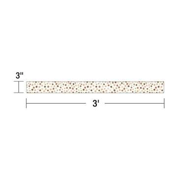 Schoolgirl Style Simply Stylish Natural Polka Dots Straight Borders-12-Piece Bulletin Board Border Strips with Polka Dots, Border Trim for Classroom or Homeschool Decor (3' x 3")