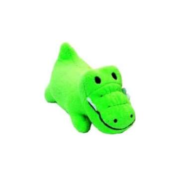 Li'l Pals Interactive Plush Small Size Squeaker Toy 3 Shape Variety Bundle: (1) Pink Pig, (1) Green Gator, and (1) Yellow Duck