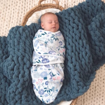 aden + anais Cotton Knit Baby Wrap for Newborns