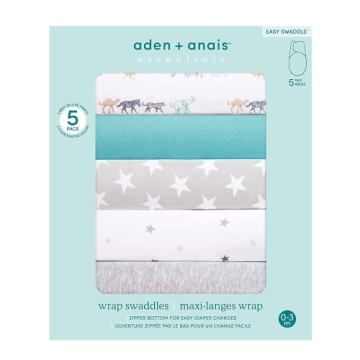 aden + anais Cotton Knit Baby Wrap for Newborns
