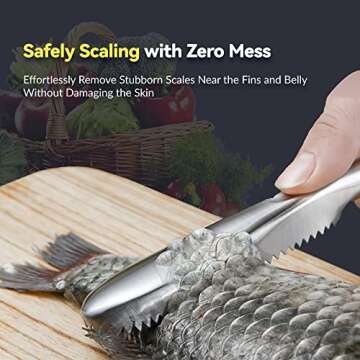 ADORAMBLING Fish Scaler - No Mess & Quick Fish Scaling Tool