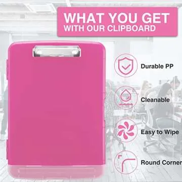 Sooez High Capacity Clipboard with Storage for Office Use