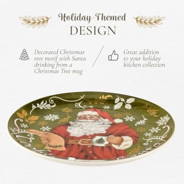 Spode Christmas Tree Plate and Jug Set - 8.5" & 10 Oz
