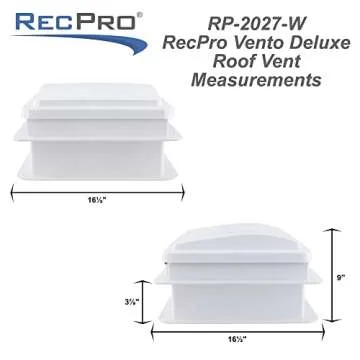 RecPro Vento Deluxe RV Roof Vent Fan with Rain Sensor