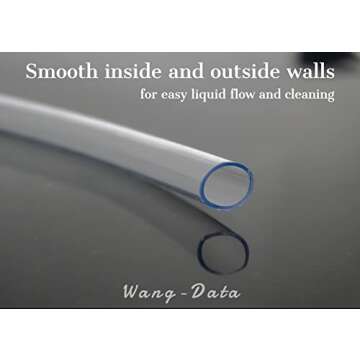 50-FT Food Grade Vinyl Tubing, 3/8’’ ID x 1/2’’ OD