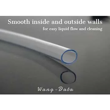 50-FT Food Grade Vinyl Tubing, 3/8’’ ID x 1/2’’ OD