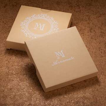 Annamate 50th Birthday Gifts for Women 925 Sterling Silver 5 Circles Necklace For Her Five Decade Jewelry 50 Years Old Birthday Gift