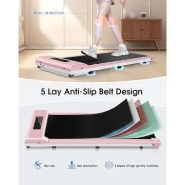 Dskeuzeew Portable Treadmill for Home & Office Exercise