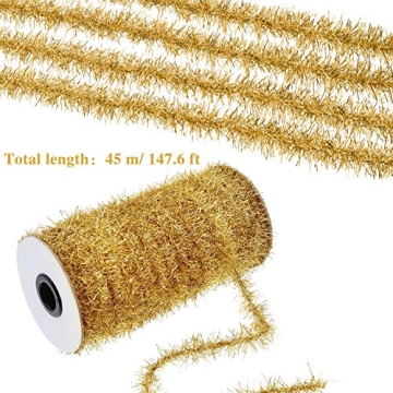 Christmas Tinsel Garland 147.6 ft for Festive Decor