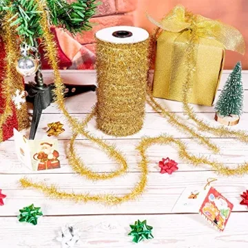 Christmas Tinsel Garland 147.6 ft for Festive Decor