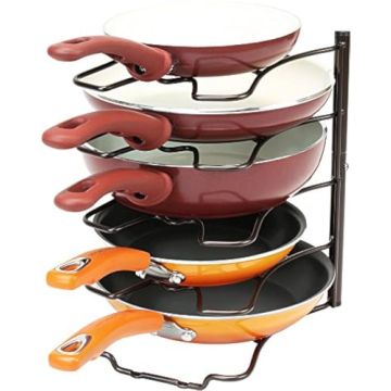 Deco Brothers Bronze Pan Organizer Rack for Kitchen