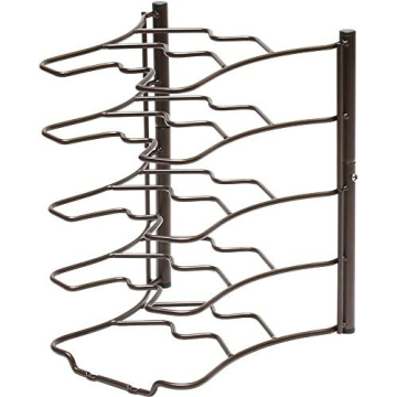 Deco Brothers Bronze Pan Organizer Rack for Kitchen