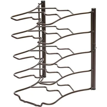 Deco Brothers Bronze Pan Organizer Rack for Kitchen