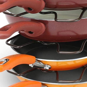 Deco Brothers Bronze Pan Organizer Rack for Kitchen