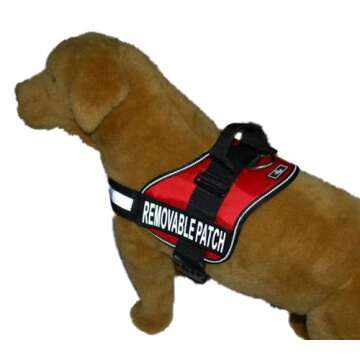 Versatile Service Dog Harness with Custom Bags and Patches