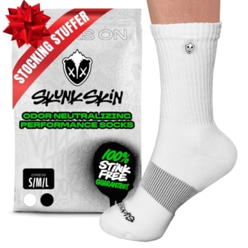 SKUNK SKIN Anti-Odor Crew Socks for Active Lifestyles