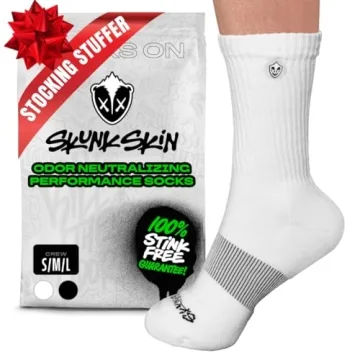 SKUNK SKIN Anti-Odor Crew Socks for Active Lifestyles