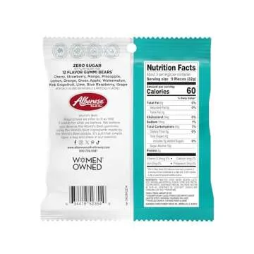 Albanese World's Best Zero Sugar, 12 Flavor Gummi Bears, Candy, 3.5 Ounce (Pack of 12), Individually...