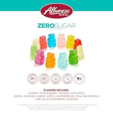 Albanese Sugar-Free Gummi Bears, 12 Flavors in 12 Packs