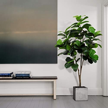 Realead 6ft Fiddle Leaf Fig Tree for Home Decor