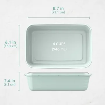 Bentgo 20-Piece Lightweight, Durable, Reusable BPA-Free 1-Compartment Containers - Microwave, Freezer, Dishwasher Safe - Mint