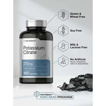 Horbäach Potassium Citrate, 275 mg - 400 Capsules