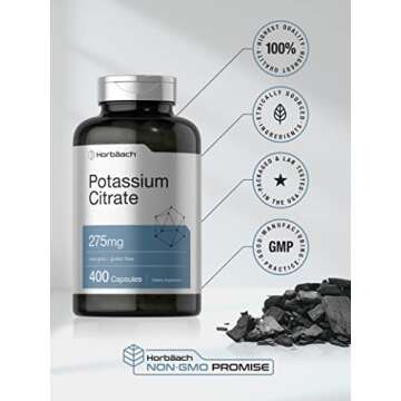 Horbäach Potassium Citrate, 275 mg - 400 Capsules