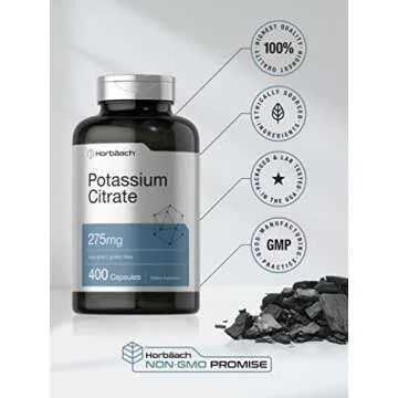 Horbäach Potassium Citrate, 275 mg - 400 Capsules
