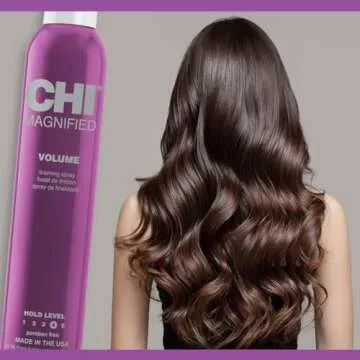 CHI Magnified Volume Finishing Hair Spray, Boosts Volume & Body For Maximum Fullness, Builds Resilience & Strength & Adds Shine, 12 Oz