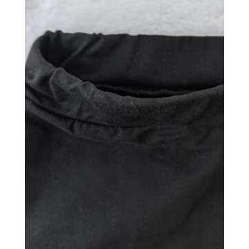 Women's Leopard Print Mini Skirt Short Skorts Elastic Waistband Sexy Bodycon Pencil Cheetah Club Skirts with Shorts (Black, Large)