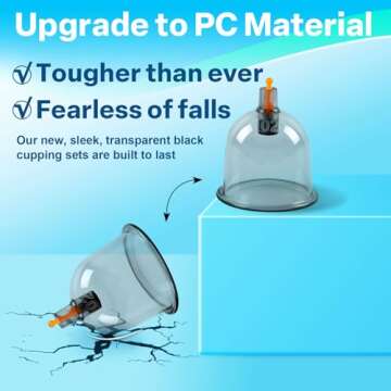 Eambond Cupping Kit, Cupping Therapy Sets Massage Back, Pain Relief, Physical Therapy, Chinese Muscl...