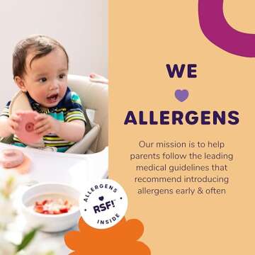 Ready Set Food Organic Baby Oatmeal Cereal – Safe & Easy Early Allergen Exposure for Babies 6+ Mon...