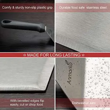 Metal Spatula Set of 3 - Heavy Duty Chef Griddle Essentials